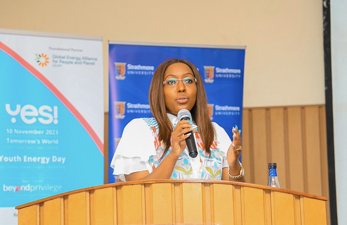JudithMbogo's tweet photo. I was privileged to speak &amp; moderate a youth forum at @SBSKenya during the inaugural Youth Energy Day organized by @EnergyNet_Ltd 

Always humbled to speak to the youth  &amp; inspire them to be catalysts of sustainability &amp; innovative solutions. @KenGenKenya Y-Gen ably represented. https://t.co/zLi51CvMzp
