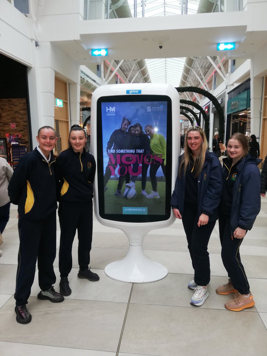 Keep an eye out for our 6th year poster girls if you're out and about! It has been a wonderful opportunity for our students to be involved with the @hermoves_ie campaign as @Colaistebride work continuously to encourage our students to be active @sportireland @ActiveFlag