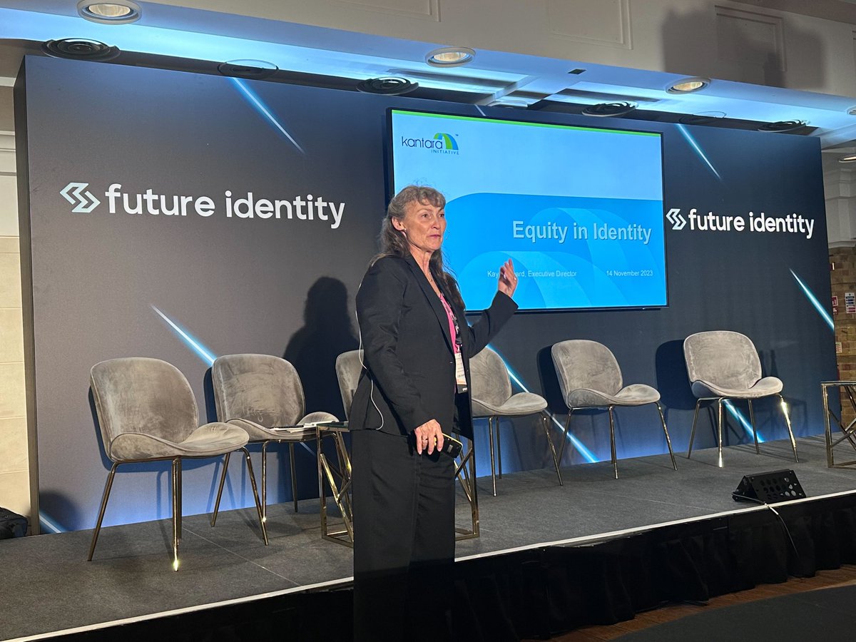 #WomenInID US Ambassador Kay Chopard from Kantara Initiative also gave a fantastic presentation at the Future Identity Festival in London this week! 🙌

#DiversityByDesign #ForAllByAll