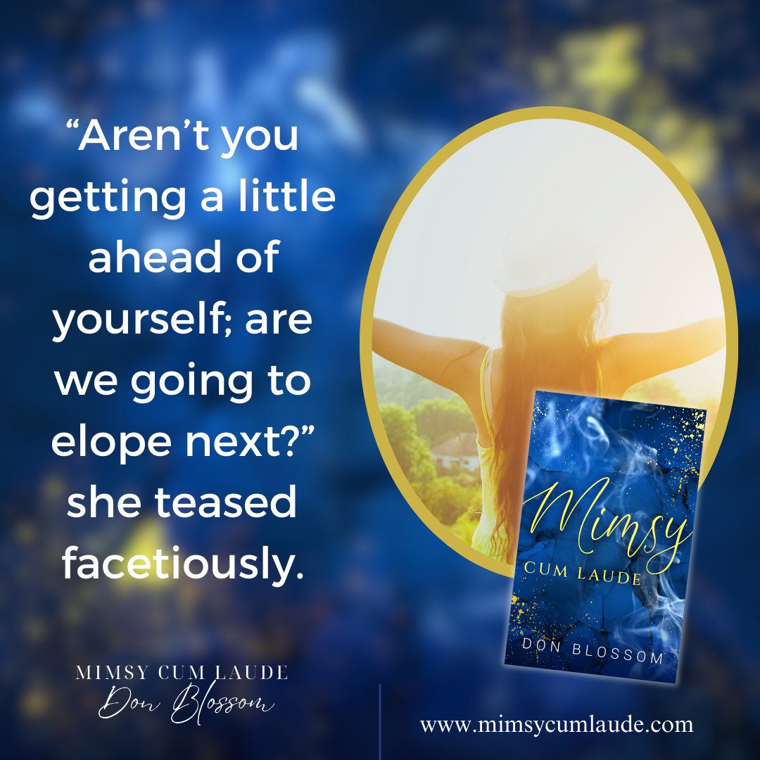 mimsycumlaude's tweet photo. In a light-hearted exchange, she quipped, 'Aren't you getting a little ahead of yourself; are we going to elope next?' Her teasing tone carried a sense of affection and playful banter, adding a touch of humor to the moment. 😄💑

#memoir #younglove #collegeyears https://t.co/MoUWtWnWjM