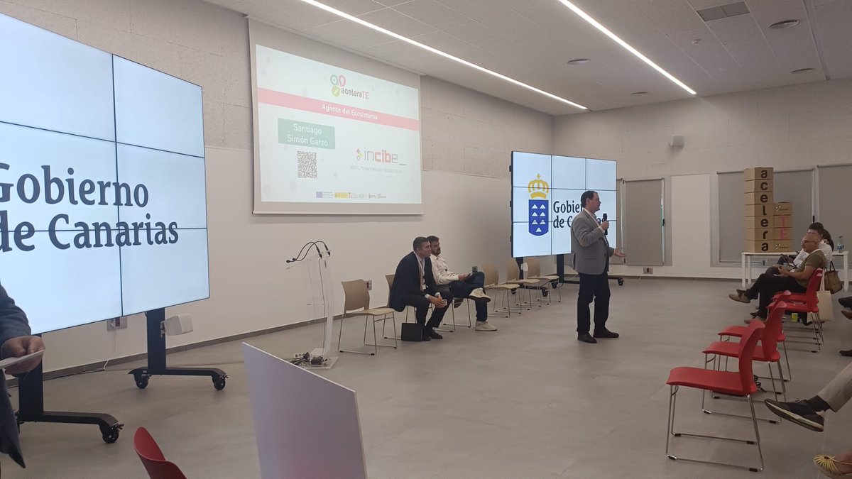 INCIBE's tweet photo. 🚩 #aceleraTE es un programa de aceleración único, diseñado para ayudarte a dar los "sprints" más importantes en la escalada de tu negocio 🚀. @INCIBE ha formado parte del evento #GEW2023 para hablar de #ciberseguridad 🛡️ en la empresa. @mentordaytfe @eoi @PresiCan https://t.co/Si6cl3obKG