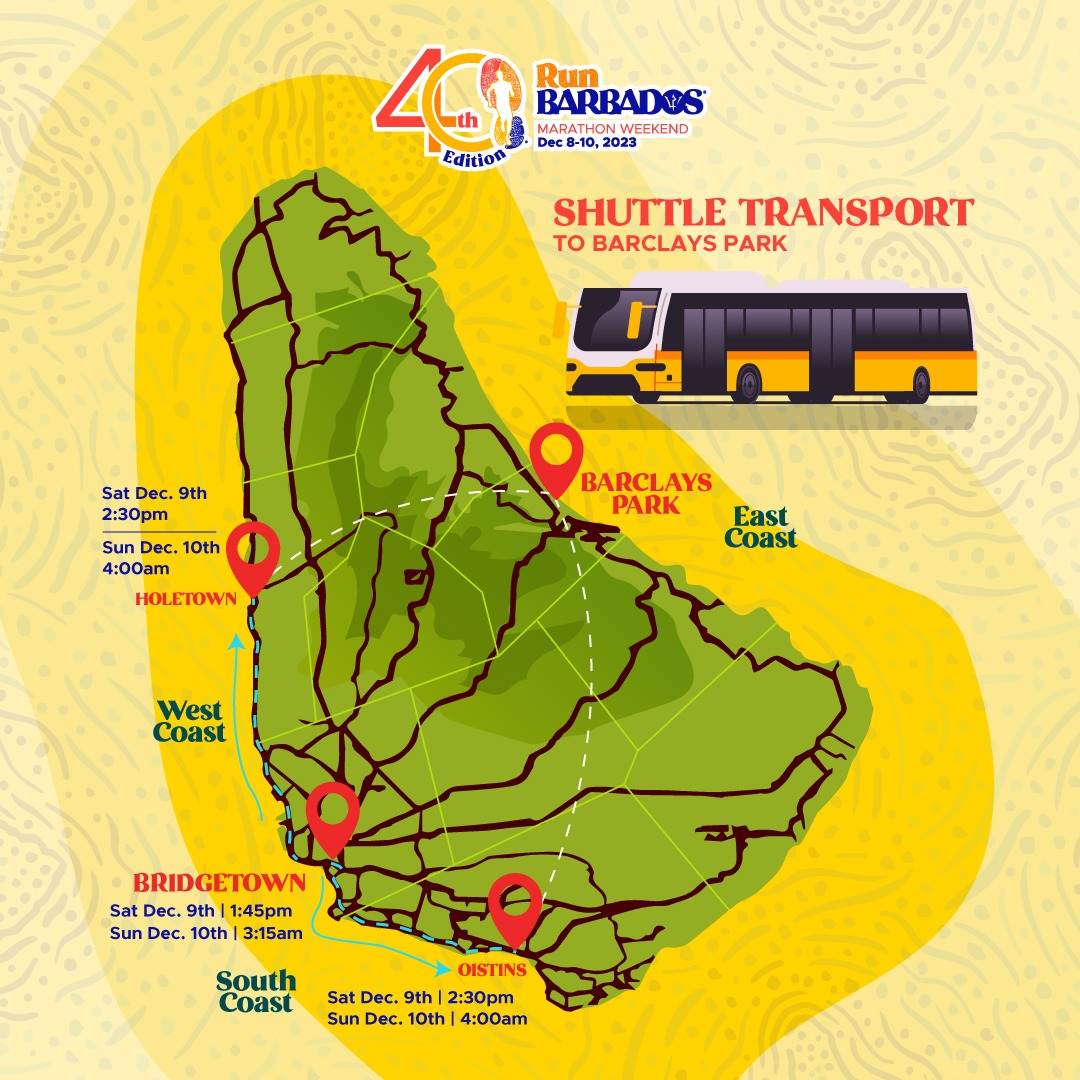 RunFunBarbados's tweet photo. Our Shuttle Transport option is an easy and convenient way to reach East Coast for the Run Barbados weekend!

You can find full shuttle directions on page 6 of our Runners Guide here: https://t.co/POMAVTmi3m

#runbarbados #caribbeanmarathon #marathonweekend https://t.co/IEjyuuyUae