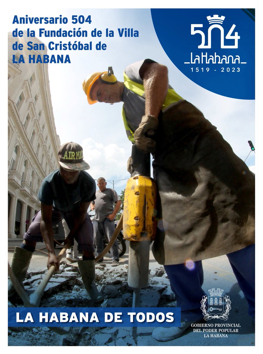 con su gente y sus trabajadores. Orgullosa de ser habanera #HabanaDeTodos