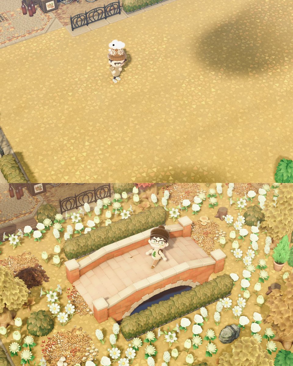 CinnamonACNH's tweet photo. Enjoying a stroll in the Towns Garden. 🍂

#acnh #animalcrossing #AnimalCrossingNewHorizons https://t.co/GwjFPBPZh2