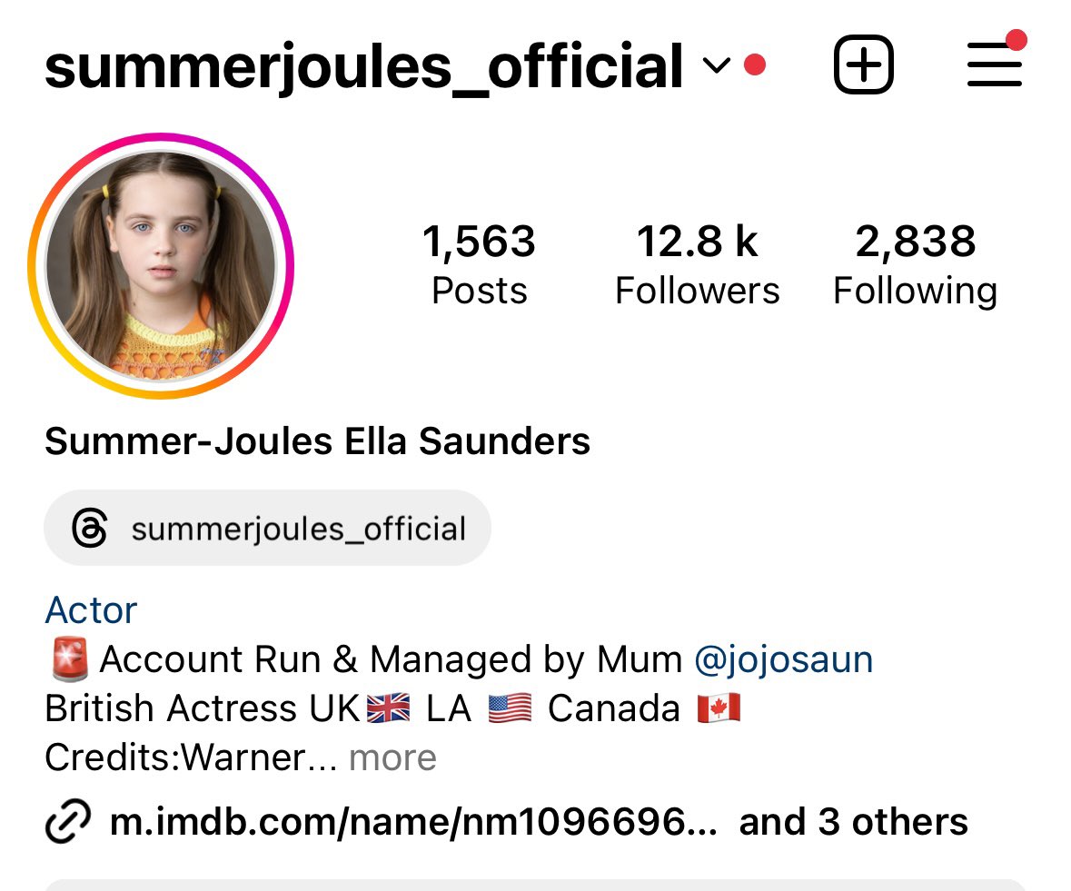 You can find Summer-Joules and up-to date news on Instagram 🥰

#actor #kidactor #childactress #actress #trending2023