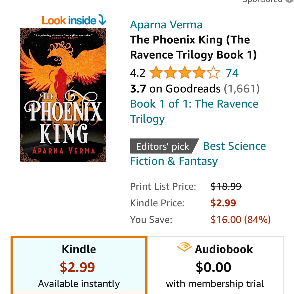 🚨KINDLE DEAL ALERT 🚨 Y’all The Phoenix King is only $2.99 on Amazon. $2.99!!! If you haven’t grabbed the ebook yet, this is your chance to amazon.com/Phoenix-King-R…