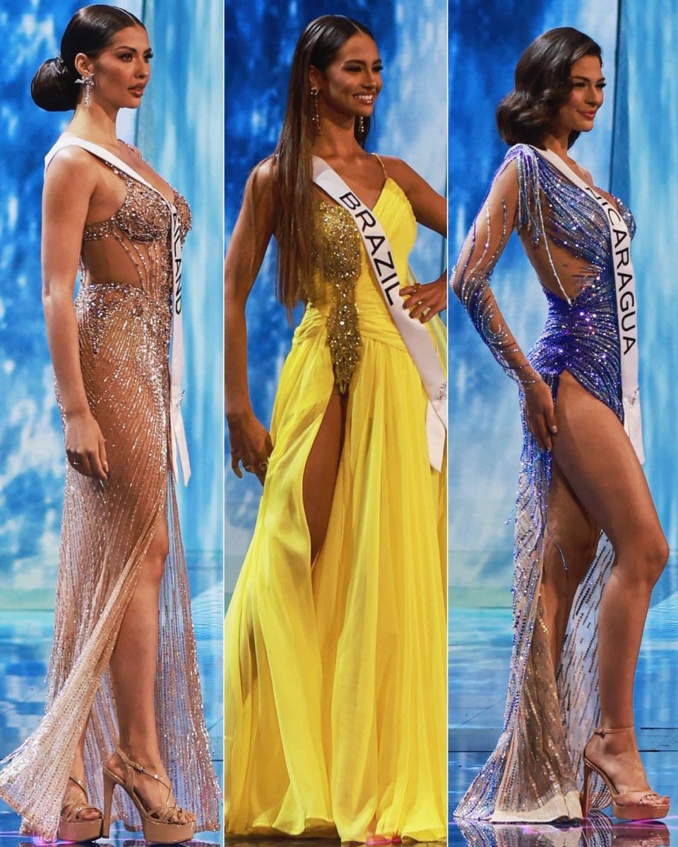 PageantsNEWS's tweet photo. Possible Top 3 ? Thailand 🇹🇭 Brazil 🇧🇷 Nicaragua 🇳🇮 #MissUniverse2023 https://t.co/CYFZw3nhS8