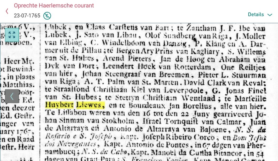 Mooi dienblad in collectie <a href="/FriesMuseum/">Fries Museum</a> - met voorstelling van schip De Jonge Hendrik (1765?), schipper Huybert Lieuwes die woonde op Zoutsloot 87 in Harlingen <a href="/Hannemahuis/">Hannemahuis</a> <a href="/stadsarchief/">Stadsarchief Amsterdam</a>
