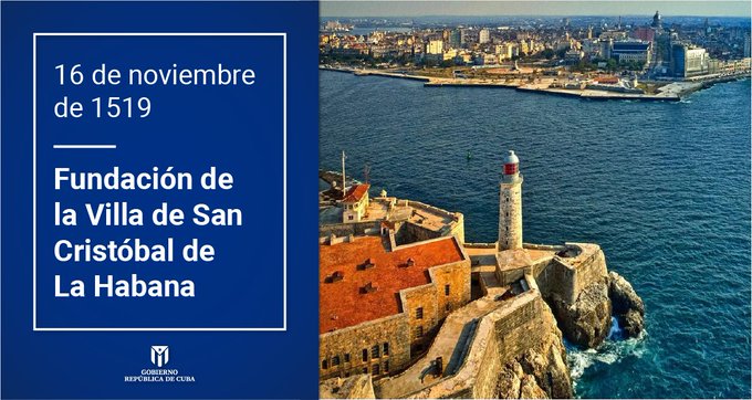 1519. Tiene lugar el tercer y definitivo asentamiento de la Villa de San Cristóbal de La Habana.
