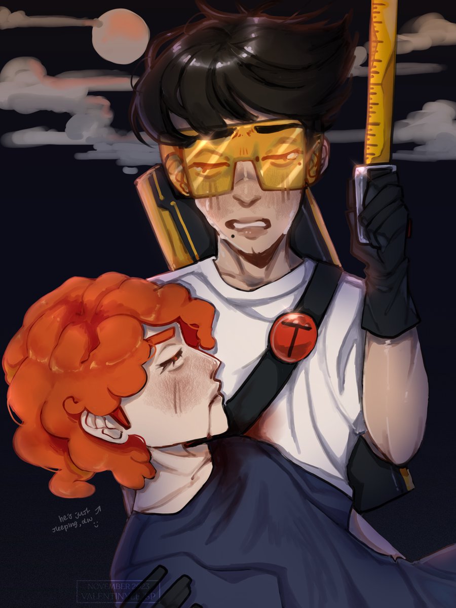 valentinyle's tweet image. (cw: a little blood!)

#kysheddtiys entry for @stylesouthpark!!! exams are temporary but kyshed is forever 💚💙

#southpark #spart #spstyle #kyshed #spkyle #spstan