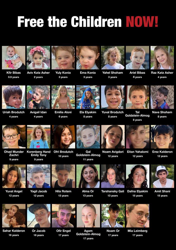 In which world is it okay that these children are still hostages? HOSTAGES!!!! Children, babies!