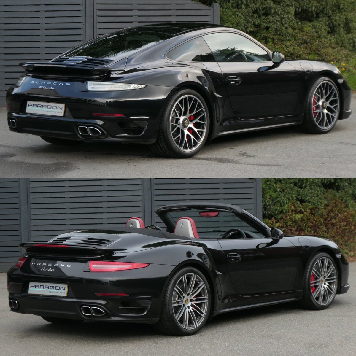ParagonPorsche's tweet photo. Both 911 Turbos, Both 991, Both Basalt Black and Both £89,995! ⚫️

Which would you have? 

#paragon #porsche #turbo #991turbo #basaltblack #911turbo https://t.co/Tn7kvxvGkH