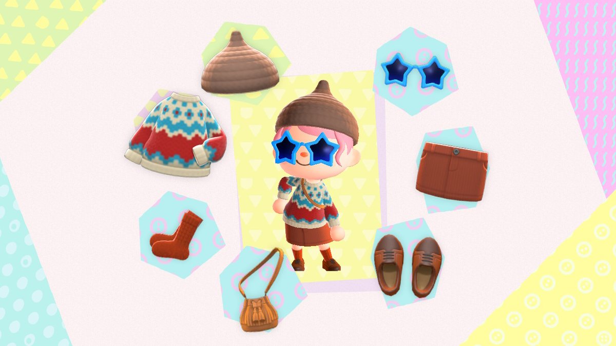 oyurieru's tweet photo. グミちゃんとおそろコーデ☆#どうぶつの森 #AnimalCrossing #ACNH #NintendoSwitch https://t.co/oqpZgvd2zq