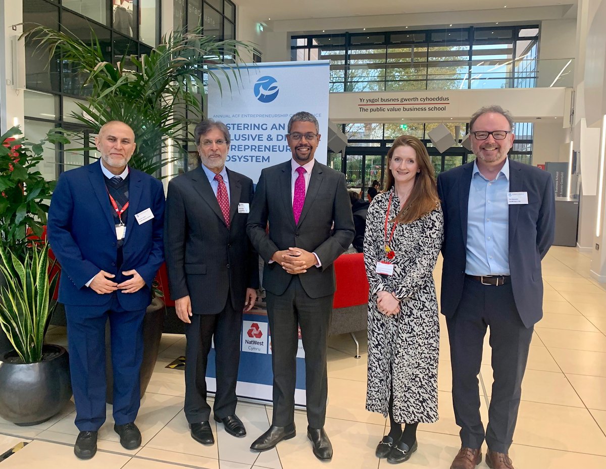 CbsExec's tweet photo. Welcoming delegates to ACF'S Ethnic Minority Entrepreneurship Conference this morning at @cardiffbusiness
Croesawu cynrychiolwyr i Gynhadledd Entrepreneuriaeth Lleiafrifoedd Ethnig ACF bore 'ma yn @cardiffbusiness
#ACFConference #GlobalEntrepreneurshipWeek https://t.co/75xuakb9ET