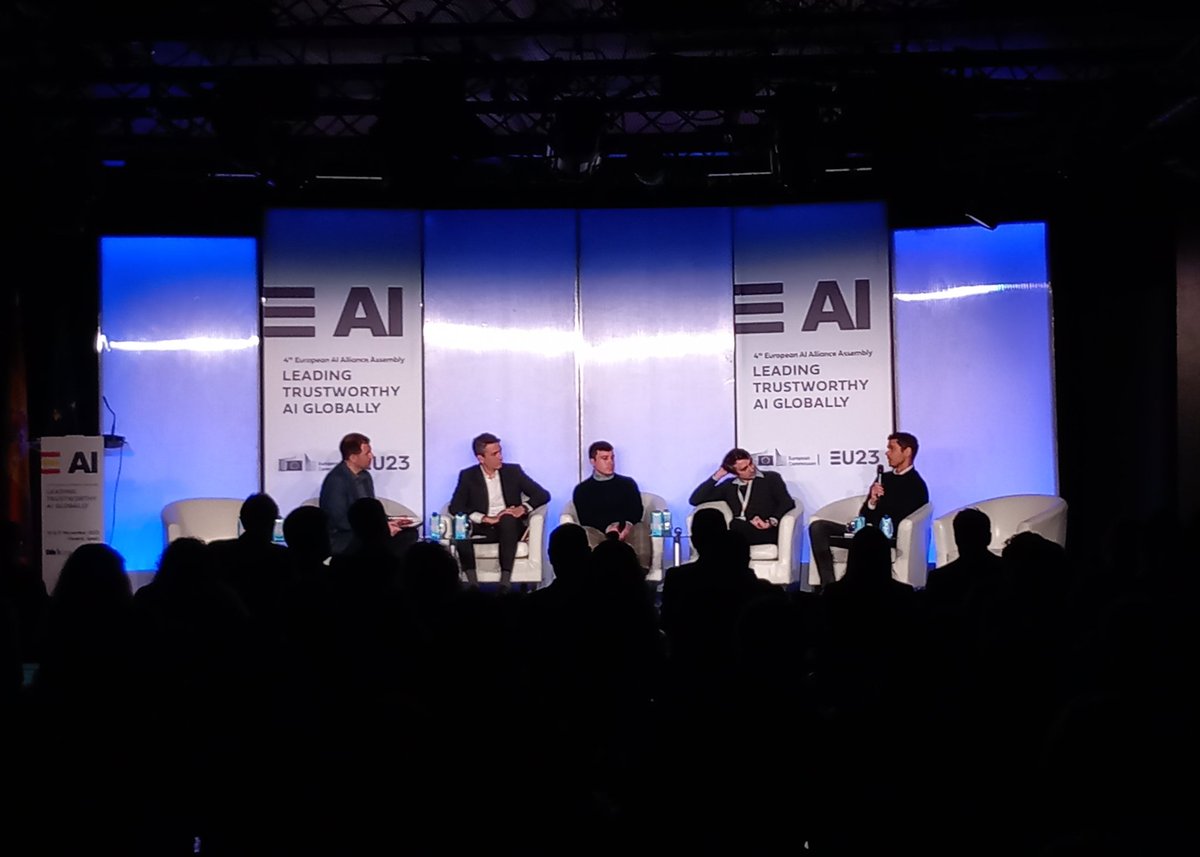 Adigital (@adigital_org) on Twitter photo <a href="/SEDIAgob/">S.E. Digitalización e Inteligencia Artificial</a> <a href="/DigitalEU/">Digital EU 🇪🇺</a> <a href="/EU_Commission/">European Commission</a> @eu2023es <a href="/justohidalgo/">Justo Hidalgo</a> <a href="/EIB/">European Investment Bank</a> <a href="/MistralAI/">Mistral AI</a> @silo_AI <a href="/lengooTweets/">Lengoo</a> 🇪🇺 Conversamos sobre estrategias que garanticen a las #startups de IA obtener financiación y permanecer en Europa, con:
👤Alejandro Raboso, <a href="/EIB/">European Investment Bank</a>
👤<a href="/Carlos_MFerr/">Carlos Muñoz Ferrandis</a>, Alinia
👤Christopher Kränzler, <a href="/lengooTweets/">Lengoo</a>
👤Timothée Lacroix, <a href="/MistralAI/">Mistral AI</a>
👤<a href="/petersarlin/">Peter Sarlin</a>, @silo_AI
#AIAlliance <a href="/SEDIAgob/">S.E. Digitalización e Inteligencia Artificial</a> <a href="/DigitalEU/">Digital EU 🇪🇺</a> <a href="/EU_Commission/">European Commission</a> @eu2023es <a href="/justohidalgo/">Justo Hidalgo</a> <a href="/EIB/">European Investment Bank</a> <a href="/MistralAI/">Mistral AI</a> @silo_AI <a href="/lengooTweets/">Lengoo</a> 🇪🇺 Conversamos sobre estrategias que garanticen a las #startups de IA obtener financiación y permanecer en Europa, con:
👤Alejandro Raboso, <a href="/EIB/">European Investment Bank</a>
👤<a href="/Carlos_MFerr/">Carlos Muñoz Ferrandis</a>, Alinia
👤Christopher Kränzler, <a href="/lengooTweets/">Lengoo</a>
👤Timothée Lacroix, <a href="/MistralAI/">Mistral AI</a>
👤<a href="/petersarlin/">Peter Sarlin</a>, @silo_AI
#AIAlliance