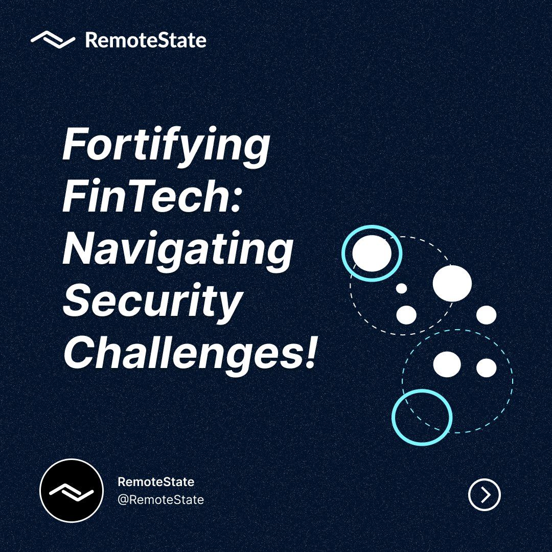 RemoteState's tweet photo. Investments in advanced security measures not only shield users but also position FinTech companies as trustworthy and reliable partners in the digital financial realm.

#SecureFinTech #Cybersecurity #DigitalFinance #SafeTransactions #FinancialTech #DataProtection https://t.co/OndLKbMgy4