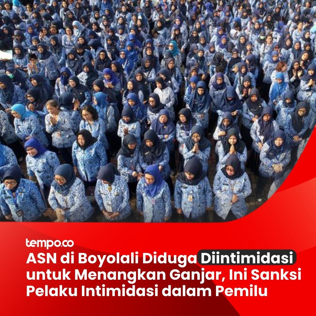 tempodotco's tweet photo. Seorang wanita berbaju Aparatur Sipil Negara (ASN) di Boyolali, Jawa Tengah, mengaku dirinya dan rekan sejawatnya diintimidasi untuk memenangkan PDIP dan Ganjar Pranowo di Pemilu 2024. https://t.co/Ptk7MoVAc6