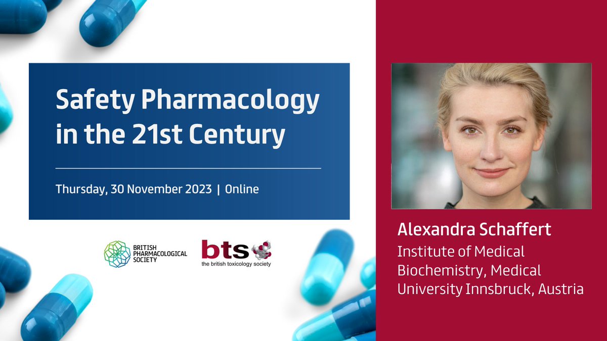 British Pharmacological Society (@britpharmsoc) on Twitter photo Two weeks from today, Dr <a href="/alexschafft/">Alexandra Schaffert</a> from @imed_tweets will share her insights into developing cardiotoxicity testing strategies based on non-animal methods at 'Safety Pharmacology in the 21st Century'. Join her online, register now: ow.ly/69wg50Q7u1U
<a href="/BritToxSoc/">BritishToxSociety</a> Two weeks from today, Dr <a href="/alexschafft/">Alexandra Schaffert</a> from @imed_tweets will share her insights into developing cardiotoxicity testing strategies based on non-animal methods at 'Safety Pharmacology in the 21st Century'. Join her online, register now: ow.ly/69wg50Q7u1U
<a href="/BritToxSoc/">BritishToxSociety</a>