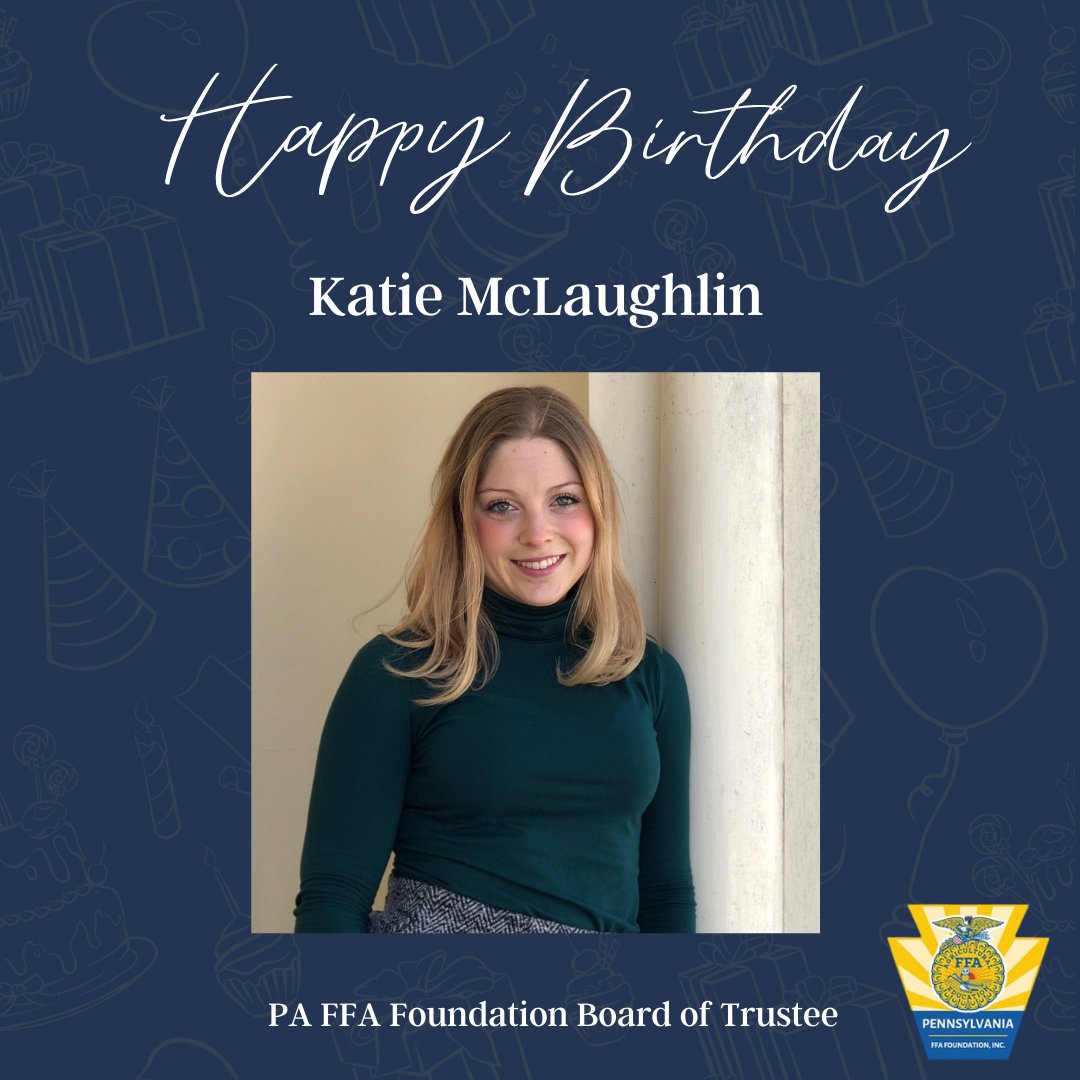 Please join us in wishing a very Happy Birthday to Katie McLaughlin! 🎉 Katie joined the board in 2019 and currently serves as the President! Have a great day! 🌟