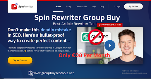 janetjacksonseo's tweet photo. Join the Spin Rewriter Group Buy today and unleash the power of automated content spinning. Don't wait, act now! 💪💻Introducing the Spin Rewriter Group Buy - your ultimate solution for high-quality content spinning at an unbeatable price! 🌟
Visit : 👉👉https://t.co/eeF1GjVDmh https://t.co/qZ4oV1IMVe