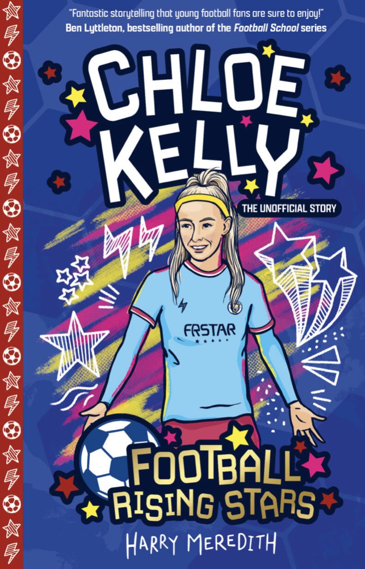 _HarryMeredith's tweet photo. Say hello to books 12, 13 &amp; 14 in the Football Rising Stars Series. The next instalments are now available for pre-order. Sliding into bookshelves, reading lists and digital baskets on the 18th of January, 2024. #footballrisingstars #mancity #psg #chicagoredstars https://t.co/n9Yb5410yv