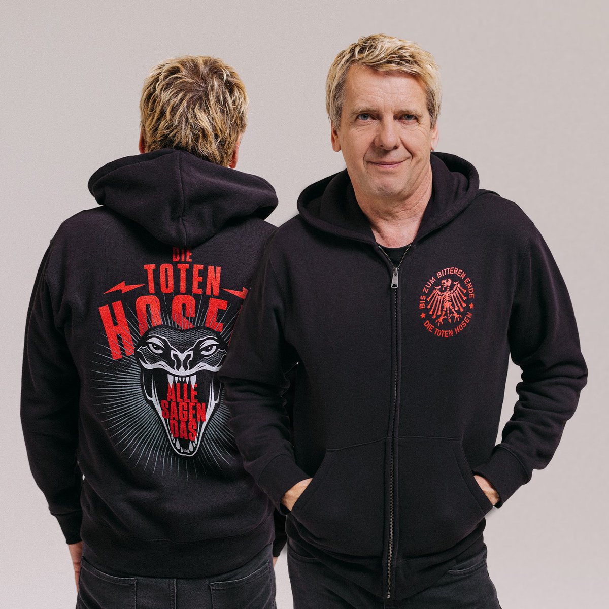 Genau  richtig für die kalte Jahreszeit: Die „Alle sagen das“-Kapuzenjacke.  Wer noch ein Andenken an die internationale Konzertreise mit den #DieTotenHosen  in diesem Sommer sucht, wird im Kaufmich-Shop fündig » shop.dietotenhosen.de