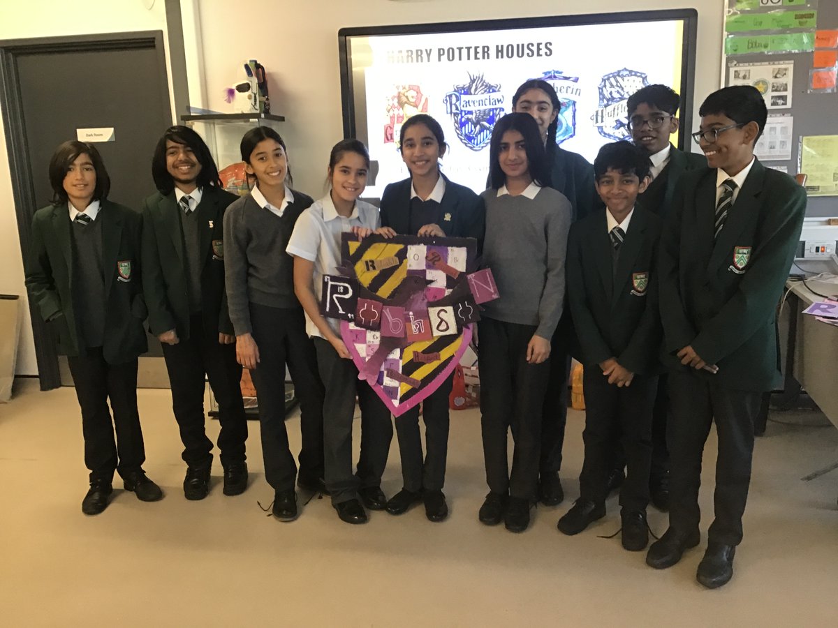 lgs_news's tweet photo. Year 7 took inspiration from Harry Potter &amp; created new designs for the LGS houses. Each crest used house colours and also included a symbolic image related in some way to the history of the house name. Forms Clarke and Seymour produced the work today and were helped by year 12. https://t.co/uaTq4Ae4PA