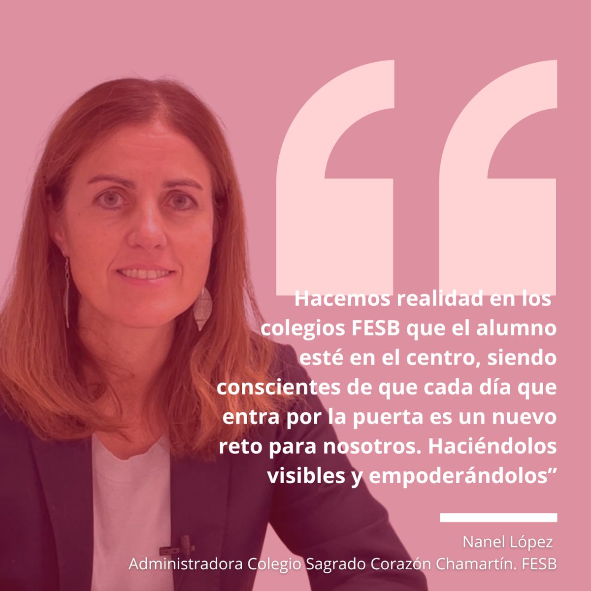 fesofiabarat's tweet photo. 🎙️Como cada jueves, #TestimoniosFESB 
¿Cómo se hace realidad que el alumno esté realmente en el centro?
Nanel López, Administradora del Colegio Sagrado Corazón Chamartín
@cscchamartin @fesbchamartin https://t.co/s9jmPtYlmV