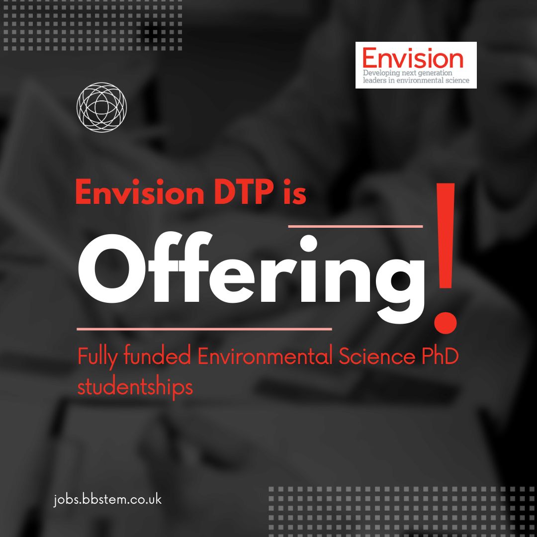 BB_STEM's tweet photo. Join the Envision DTP cohort for a journey into Environmental Science with a fully funded PhD studentship!
Apply Now: https://t.co/nQne0Dx0Sr
#EnvisionDTP #EnvironmentalScience #PhDStudentship #FullyFunded #AcademicExcellence #ResearchImpact #NERCFunded #LancasterUniversity https://t.co/R6qctrlf2B