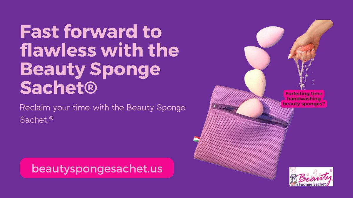 cleanyosponges's tweet photo. Discover the ultimate solution to your beauty sponge maintenance needs with our innovative Beauty Sponge Sachet. Say goodbye to single-use plastic packaging and hello to an eco-friendly and hygienic alternative that will transform the way you care for your sponges. https://t.co/Bbt6focZm9