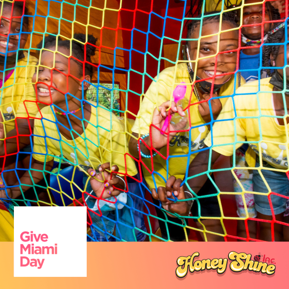 Giving truly is the gift that keeps on giving. Give TODAY to HONEYSHINE during the @miamifoundation #GiveMiamiDay and help us continuously give back to our community! 💛✨🐞