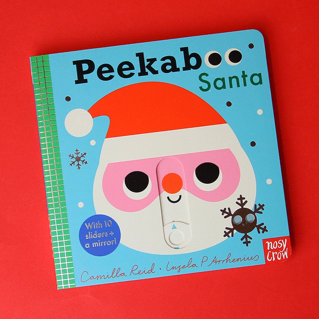 Peekaboo Santa is the sparkling new Christmas title in the hit novelty series with multiple sliders🎅 This interactive book is perfect for little readers with a funny rhyming text and surprise mirror ending! Add to your Christmas list📚: ow.ly/zgTs50Q04Mc @CamillaReidHere