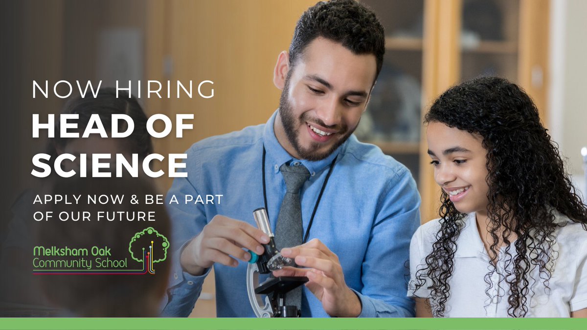 We are seeking an experienced leader to serve as our new Head of Science. If you have expertise in both teaching and management, you may be the ideal candidate. Click here for more information: ayr.app/l/urpA