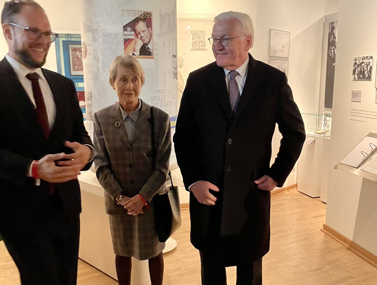 Willy Brandt, der herausragende Staatsmann &amp; überzeugte Europäer, lebte bis zu seinem Tod 1992 in #RLP. Bundespräsident Steinmeier besuchte heute mit dem finnischen Präsidenten das Willy-Brandt-Forum in Unkel.