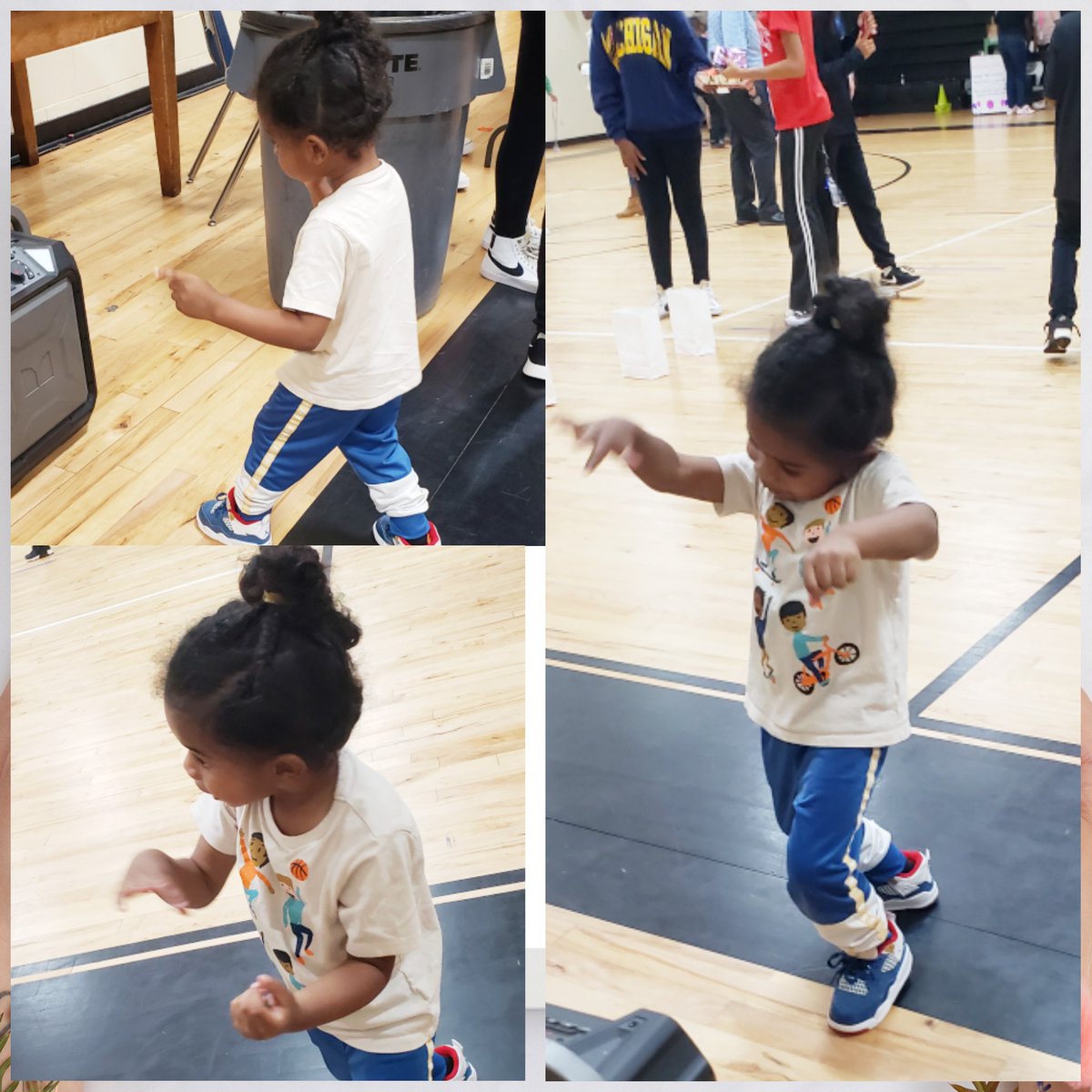 Principal Silas (lime jacket) supports scholars booth with creating a bracelet @ Herschel Jones Middle Fall Festival (led by scholars) &amp; a 2 year old danced the eveving away with his Moves Like Jagger 🕺
#💛HJMS 
#TigerSTRONG