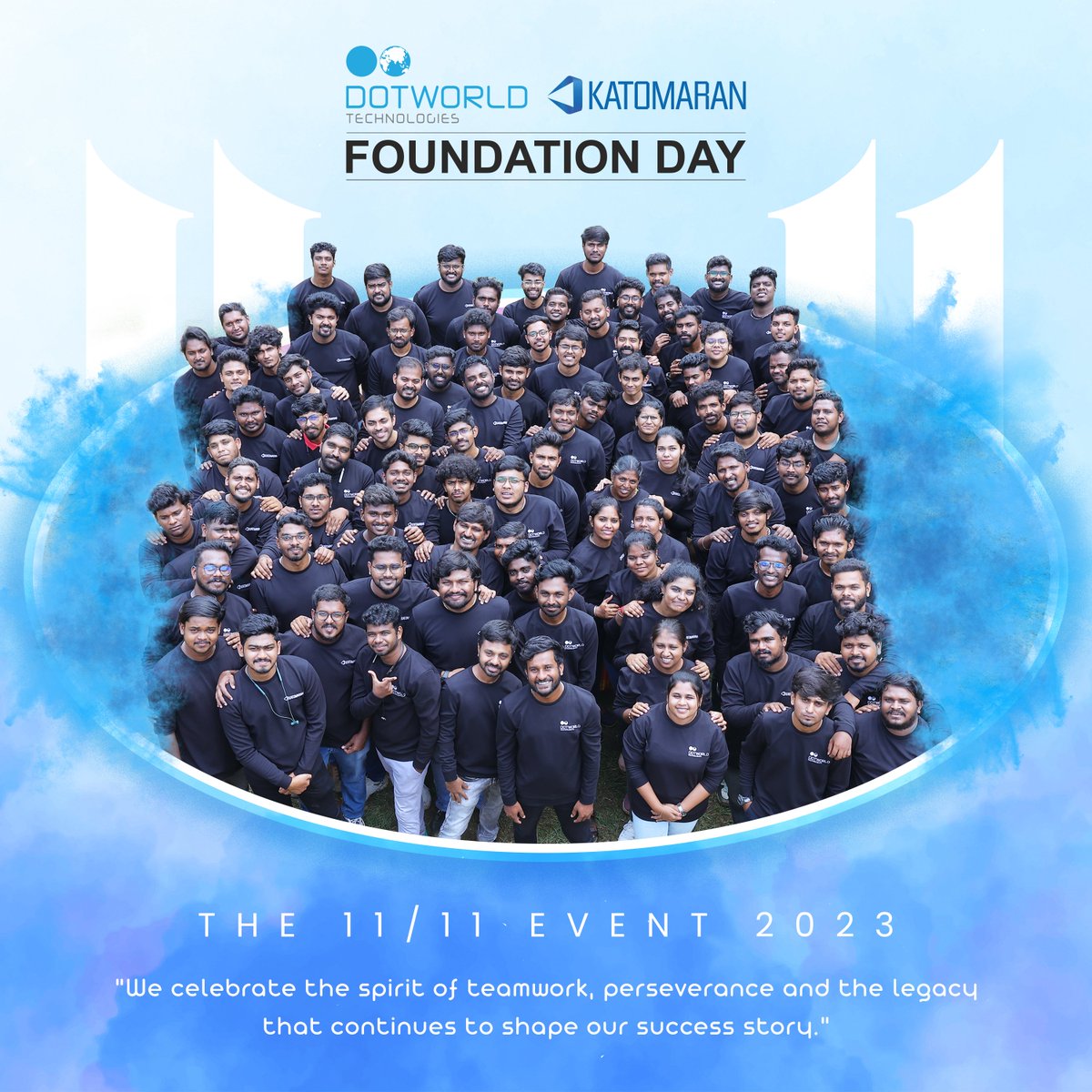 DotworldIndia's tweet photo. Celebrating our foundation day 2023, united and thriving, with deep gratitude for all hearts alongside us on this journey

@DotworldIndia 
@KatomaranIndia 

#dotworld #katomaran #startup #coimbatore #robotics #Entrepreneurship #softwaredevelopment #gamedev #ArtificialInteligence https://t.co/i07ss6cYO3