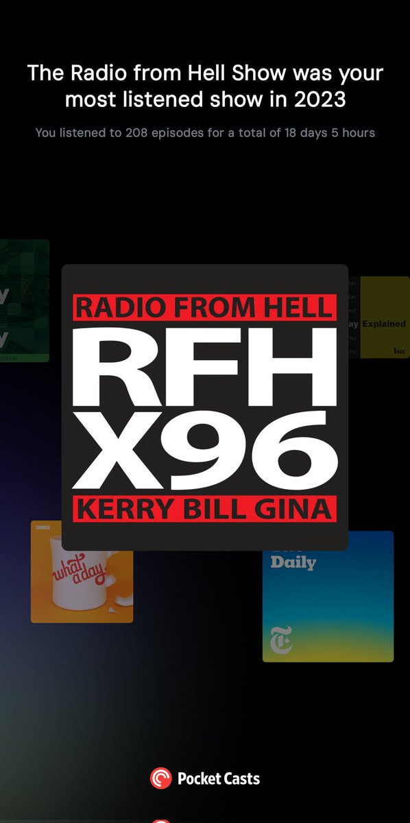 ryanalanjacobs's tweet photo. 208 episodes 😱

My favorite podcast of 2023!

@RFHKerry @rfhbill @RFHGina

https://t.co/TeGW13qoso #pocketcasts #playback2023 https://t.co/A3Y5nAJnbF