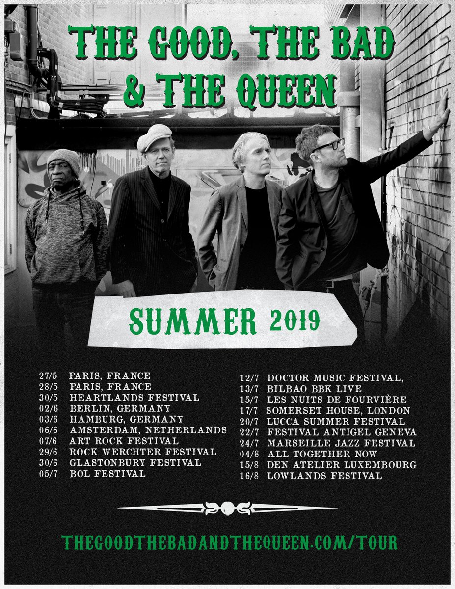 blurfanclub's tweet photo. Released today in 2018, The Good The Bad and The Queen - 'Merrie Land'
What's your favourite track?
Did you get to a live show too?

#OnThisDay #MerrieLand @goodbadqueen #TheGoodTheBadAndTheQueen #DamonAlbarn #PaulSimonon #SimonTong #TonyAllen @GALENandPAUL #TheClash https://t.co/U0RteIrx0E