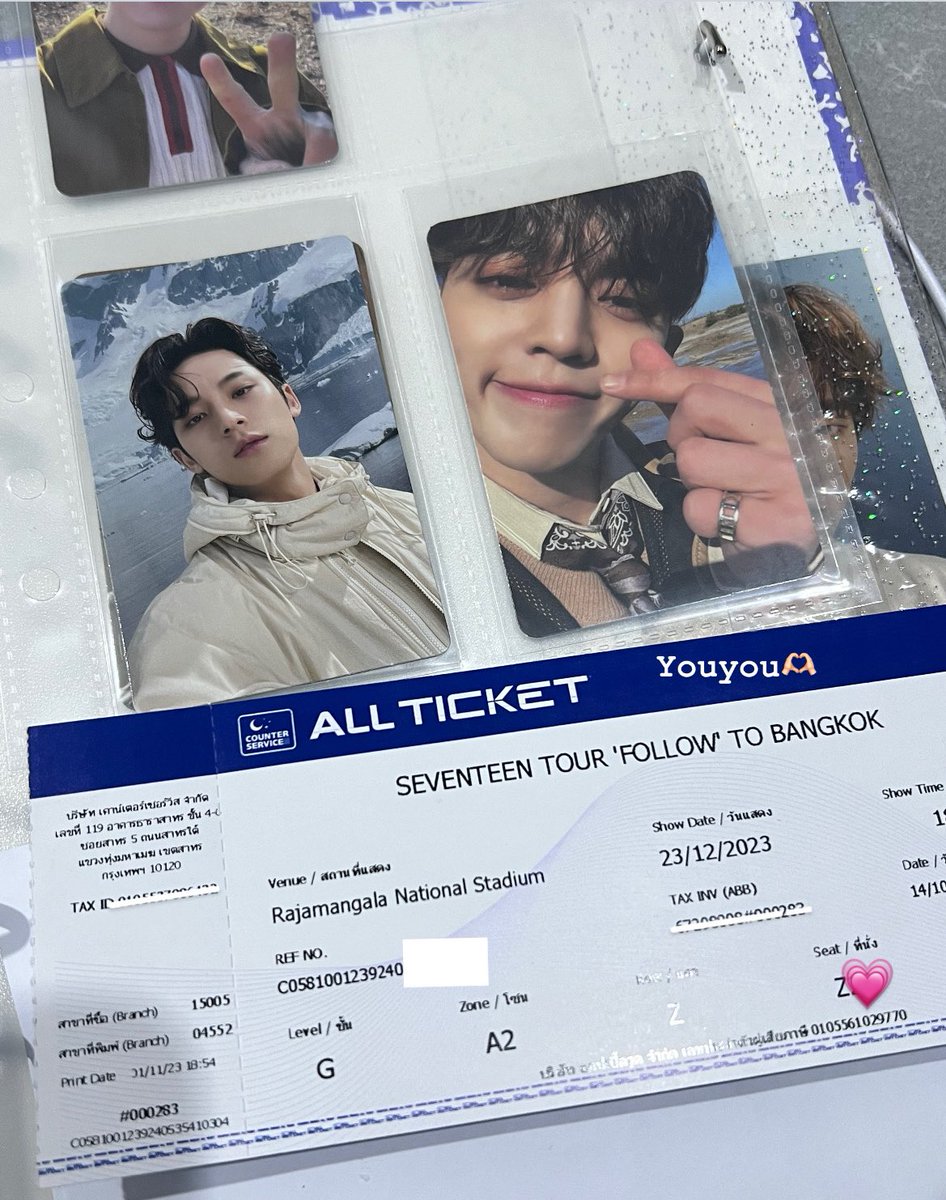 thatyouwants's tweet photo. (Pls retweet ขายได้แจก100.- รีอย่างเดียว)

🪧ปล่อยบัตร SVT follow to BKK🍊
💡7,900 zone A2 Z20 ค่ะ แถมการ์ดเลือกได้เลย

🥢สนใจ dm ค่ะ ราคาตามหน้าบัตรค่ะ

#세븐틴 #seventeen 
#SVTinBKK
#SEVENTEENinBKK
#FOLLOW_TO_BANGKOK
 #SVTinBKK
#ตลาดนัดสวนเเครอท https://t.co/B0pepmyynR