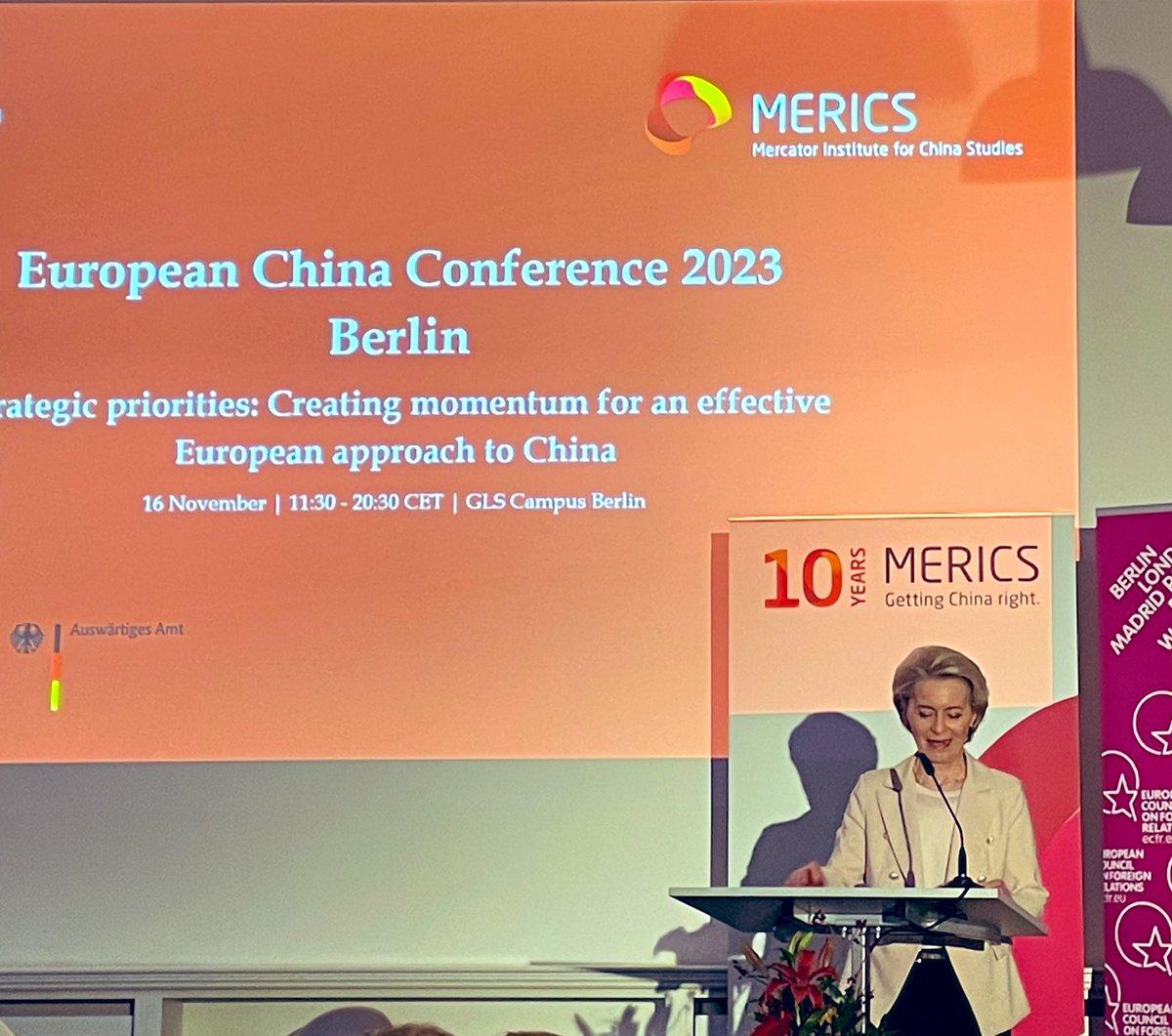 Getting #China right requires getting the facts right, and requires understanding it in all its complexity. President @vonderleyen introductory remarks at @merics_eu @ecfr European China Conference stressing the need for more and deeper China knowledge.