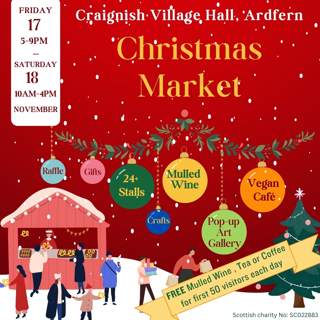 argyllandbute's tweet photo. Don't forget to pop along to the #Craignish community Christmas market today (Saturday). The event's being held at Craignish Village Hall, Ardfern from 10am until 4pm.
If you’re holding a Christmas market this year, please let us know. #LoveLocalChristmasArgyllAndBute #abplace2b https://t.co/BpoaIpgtaA