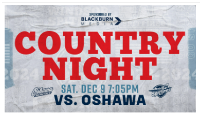 JOIN US and the <a href="/SpitsHockey/">Windsor Spitfires</a> for #CountryNight!

Come find our booth to win <a href="/kennychesney/">Kenny Chesney</a> tix!