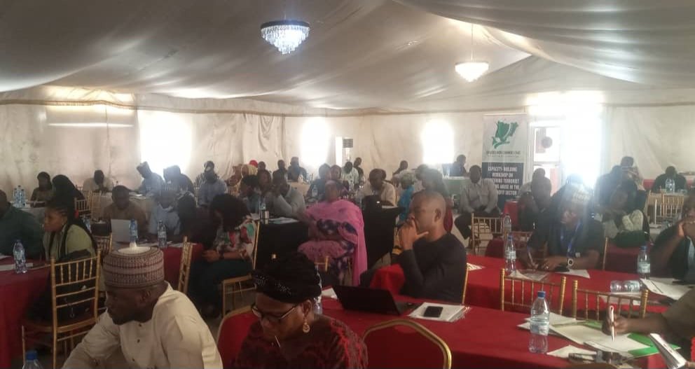 Spaces4Change's tweet photo. Day 2 of @Spaces4Change's workshop on countering terrorism financing abuse in the nonprofit sector wraps up in Maiduguri, Borno State, with 100 NPOs working in northwest and north-Eastern regions in attendance. Workshop is supported by Global Center on Cooperative Security https://t.co/hcwmLykU9V
