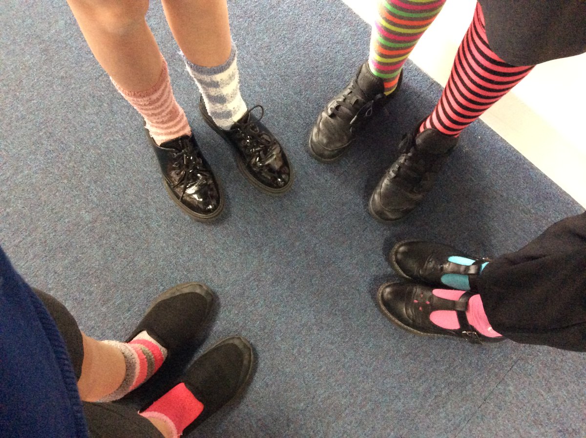 STEPHighCliff's tweet photo. At High Cliff Academy we have been celebrating Anti-bullying week and on Monday we participated in Odd Socks Day! @abaonline @andyoddsock #AntiBullyingWeek #OddSocksDay https://t.co/qQ4lp5YRiu