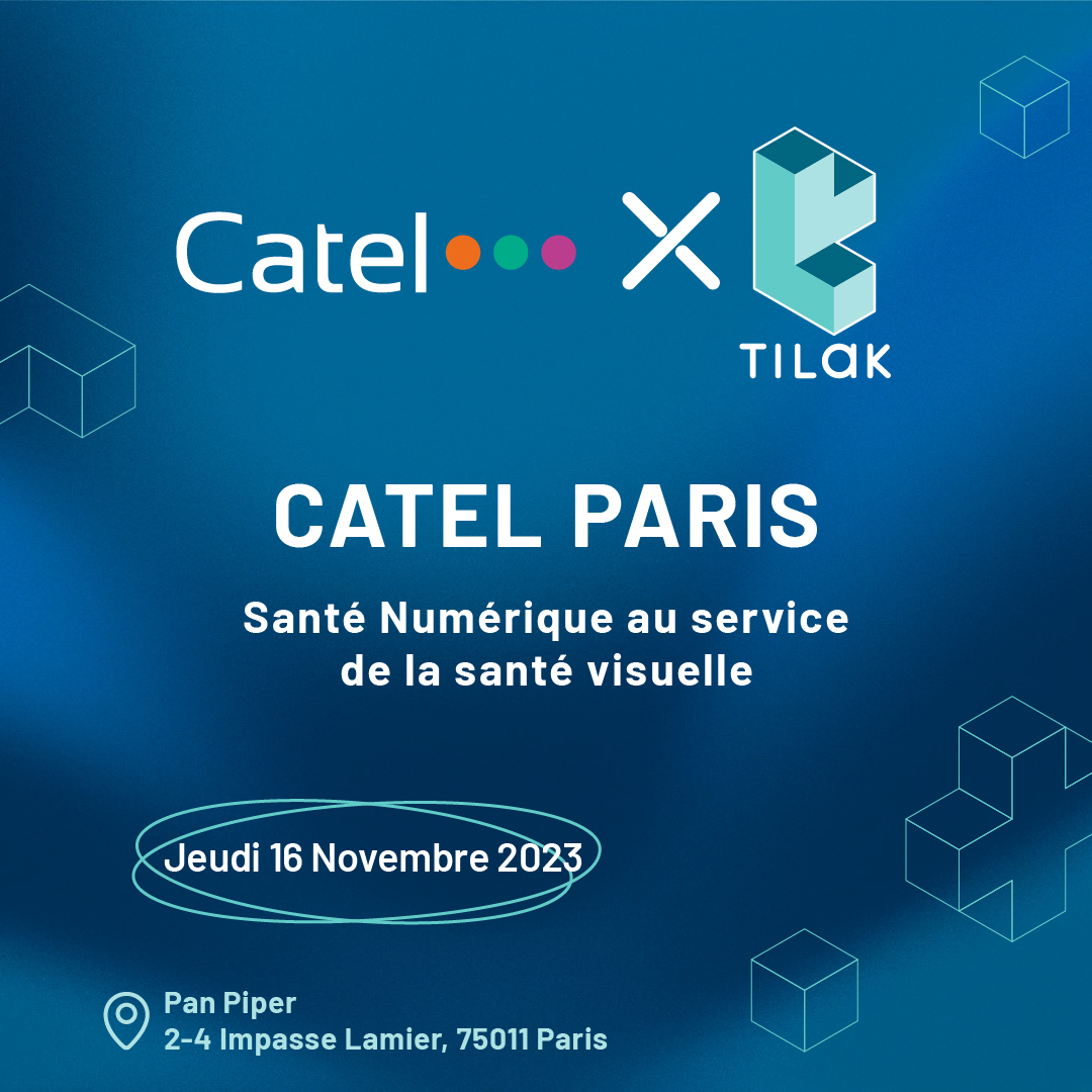 Tilak Healthcare est présent au #CATELPARIS23 aujourd'hui, aux côtés de +200 professionnels de santé de la vision, représentants institutionnels et entreprises innovantes au Pan Piper. 🤝

Venez assister à la session de pitchs à 14h où Emmanuelle Whitbeck présentera #OdySight. 🎙️
