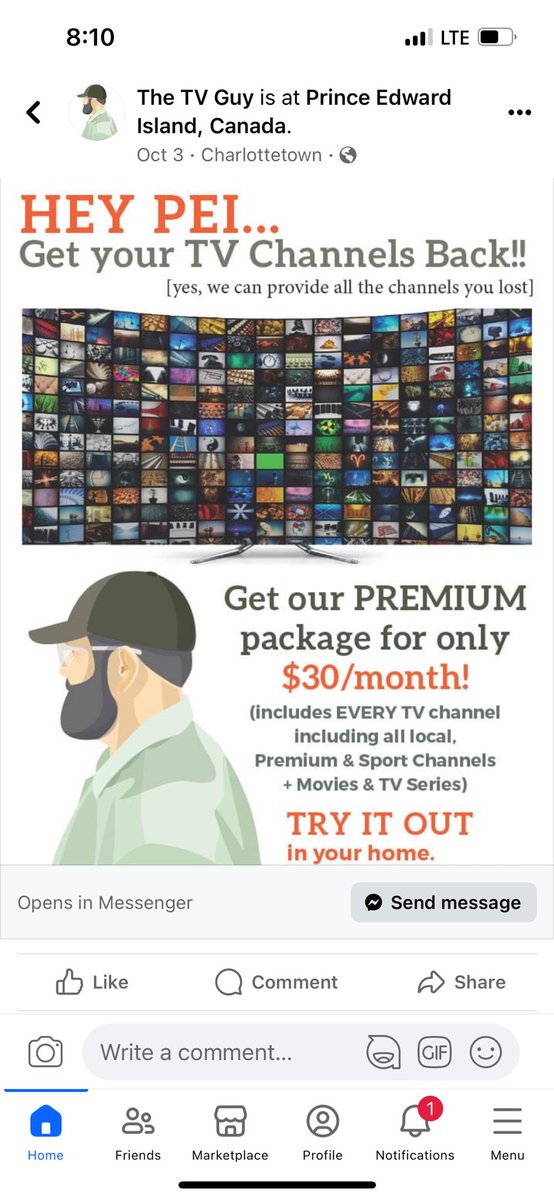 Best TV system on PEI