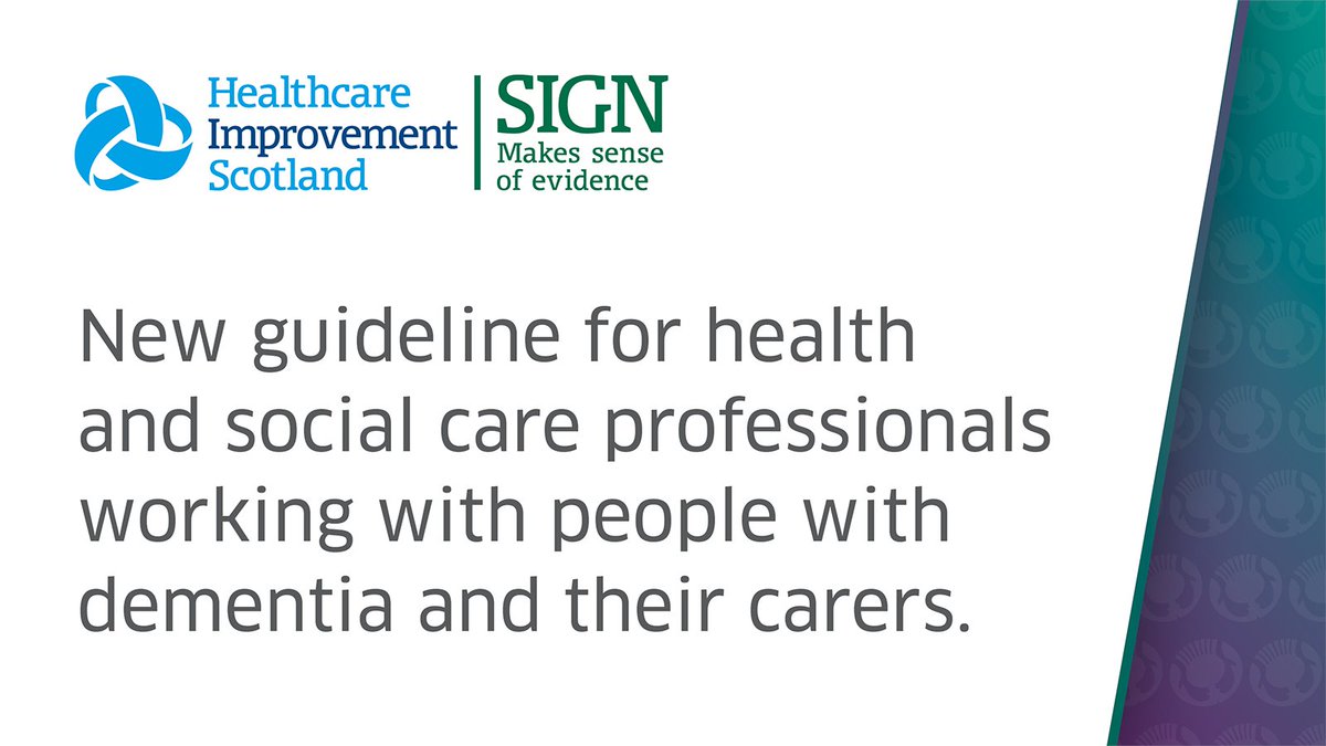 Our guideline on ‘Assessment, diagnosis, care and support for people with dementia and their carers, is the first guideline for dementia in nearly 20 years. It provides recommendations that apply to all settings including home, care homes and hospitals.

Link is in the comments