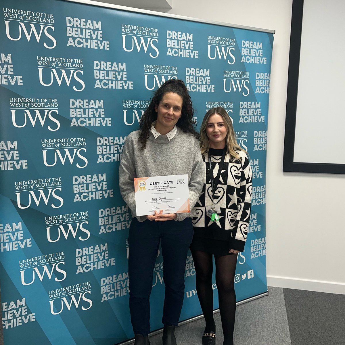 UWSIgnite's tweet photo. Congratulations to our competition winners! All pictured with our team Student Innovation Coordinator, Emma ���
1st Place - Stephen Langston
2nd Place - Jerry Pwatira
3rd Place - Holly Dignard
Entrepreneurial Spirit Award - Jack Hart
#KickStart2023 #Competition #BusinessIdeas https://t.co/DJTqNVEOpC