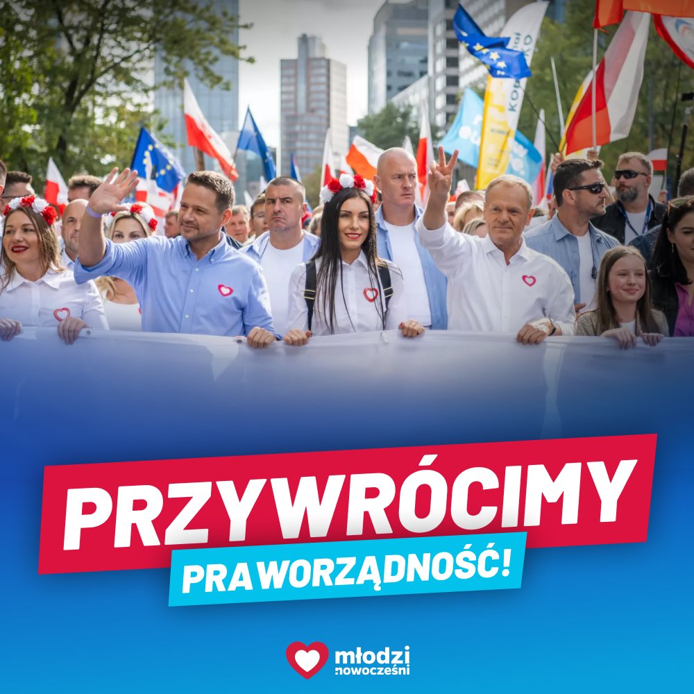 🤍❤️ Skończymy z niszczeniem państwa prawa i przywrócimy praworządność!