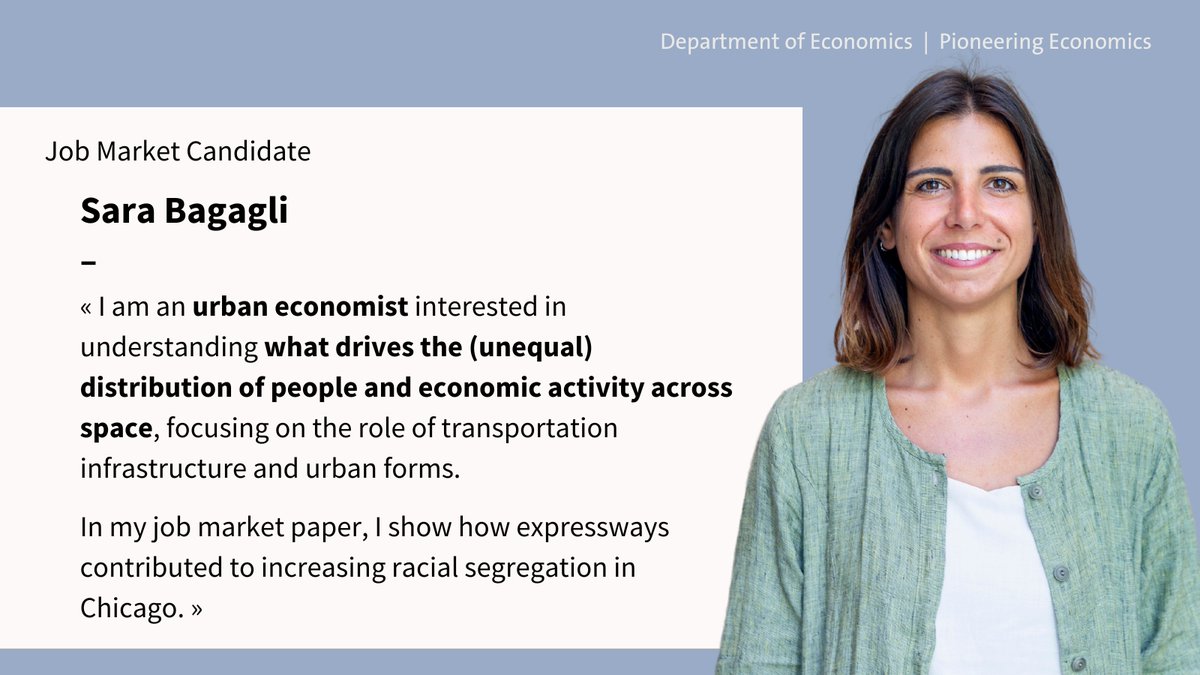 Meet our #Econjobmarket candidates! Learn more about Sara Bagagli on her personal website 👉 sarabagagli.github.io
